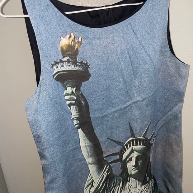 모스키노 자유의여신상 원피스