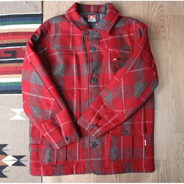 
일본판 벤데이비스 울100% 튼튼한 메키노 크루즈자켓 필슨 처럼 튼튼함