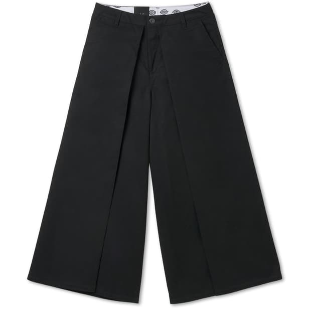 디키즈 패디드 핀턱 와이드 레그 팬츠 블랙 28