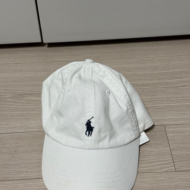 폴로 랄프로렌 화이트 포니 볼캡