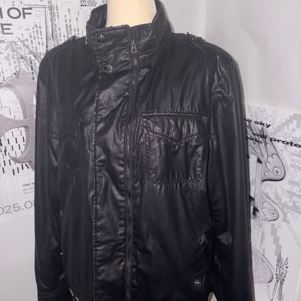 GUESS Black Coated Jacket
