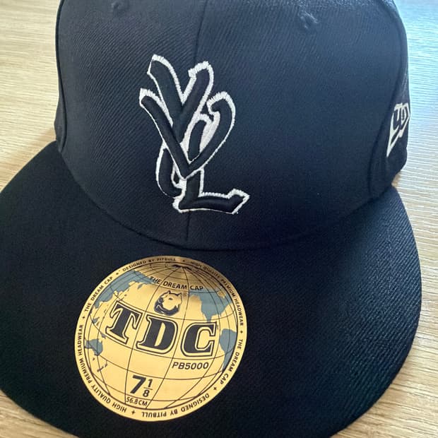 YVL WHITE TRIM ON BLACK 7 1/8