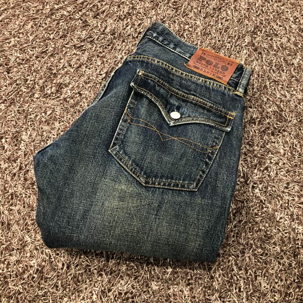 폴로 랄프로렌 워싱 데님 팬츠