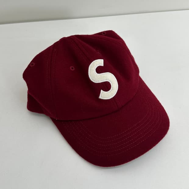 슈프림 울 로고 6패널 캡