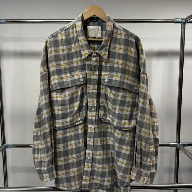 R13 — Oversized Pocket Drop Neck Flannel