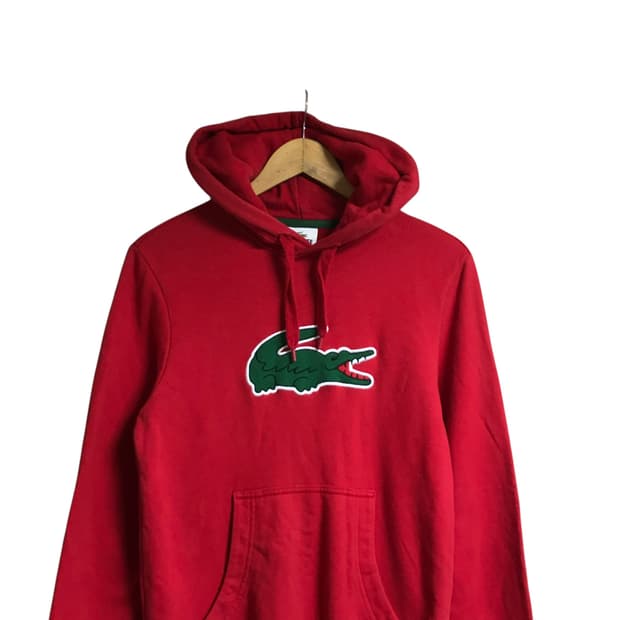 라코스테 빅로고 후드티