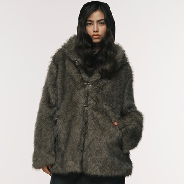 엔와이엑스엑스 퍼자켓 카키