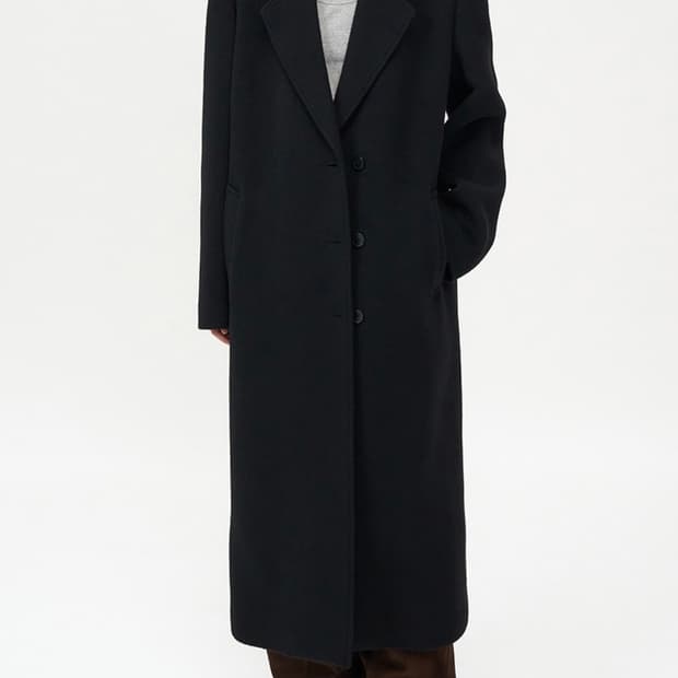 인사일런스우먼 클래식 맥시 코트 블랙 xs (새상품)