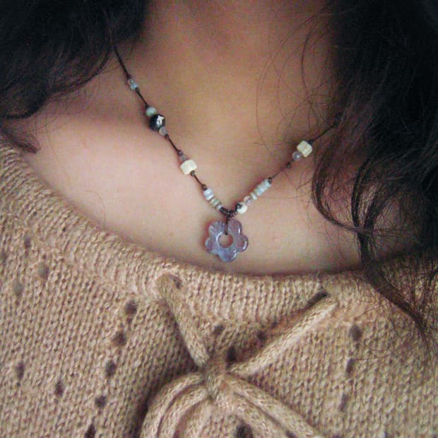 san-flower necklace 산플라워 핸드메이드 목걸이