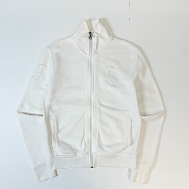 폴로 빅포니 화이트 풀집업 