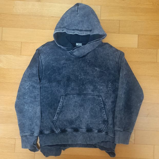 디젤 디스트레스 토퍼 후드  