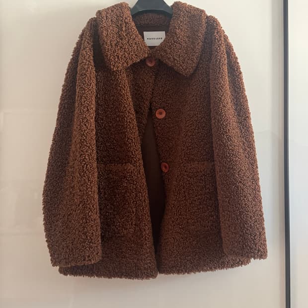 HAVELLESS 뽀글이 브라운 자켓 Free Size