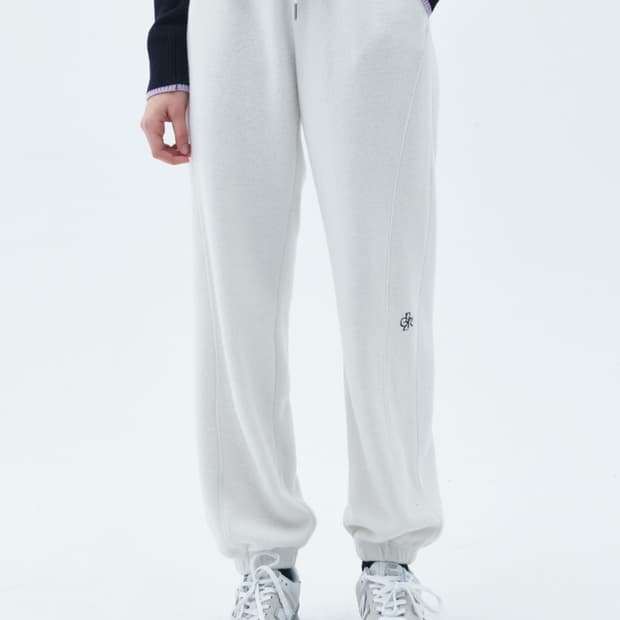 시티브리즈 플리스 밴딩팬츠 아이보리