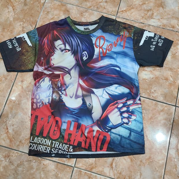 COSPA BLACK LAGOON 폴리 반팔티셔츠