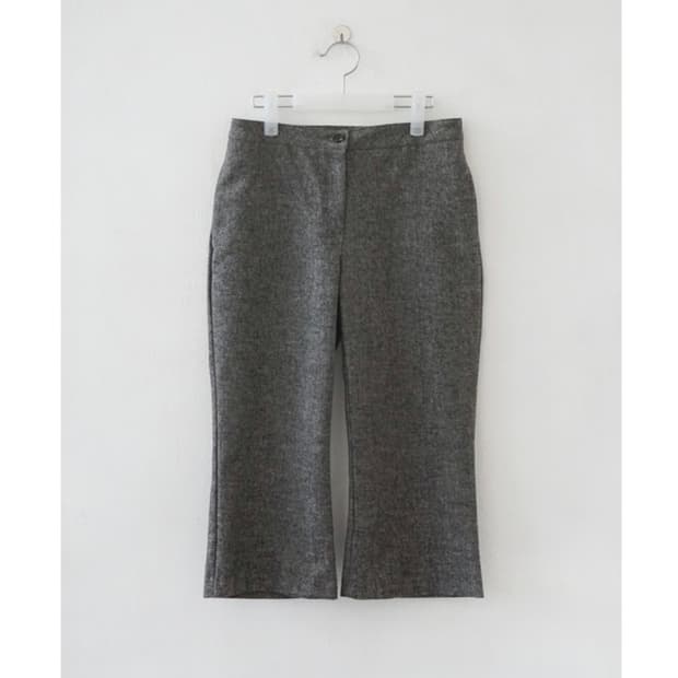 에프터먼데이 플란넬 울 카프리 팬츠