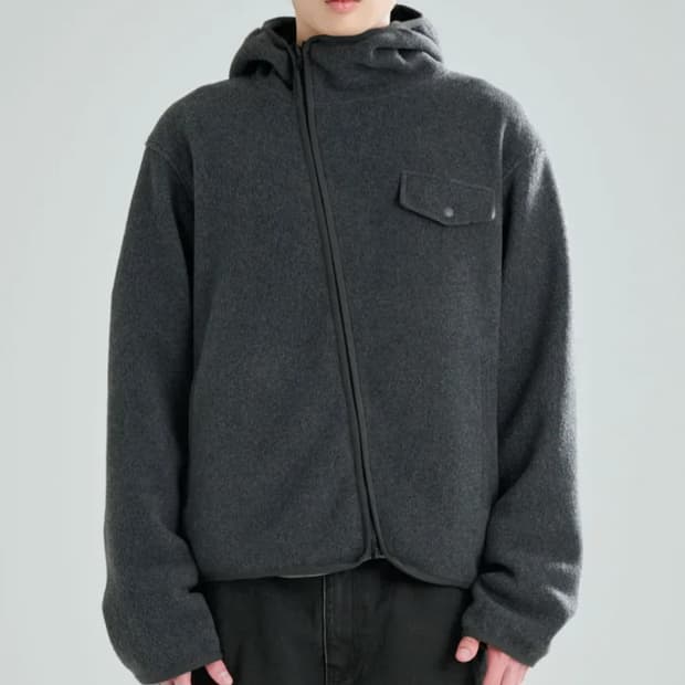 지플리시 플리스 후디 집업 자켓