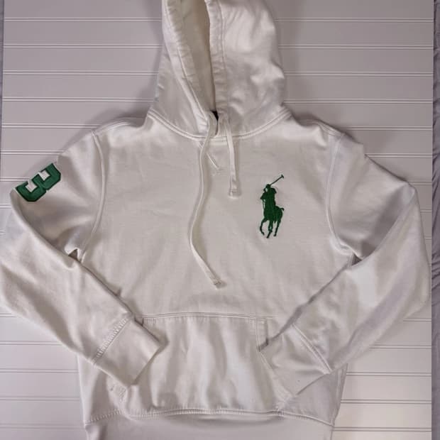 폴로 랄프로렌 빅포니 후드티 화이트