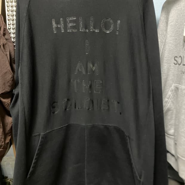 [46] 솔로이스트 18aw TEAM SOLOIST 오버사이즈 후드