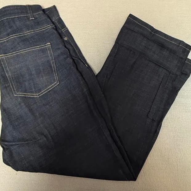 어리틀빗 B&w 와이드 생지데님 팬츠 xs