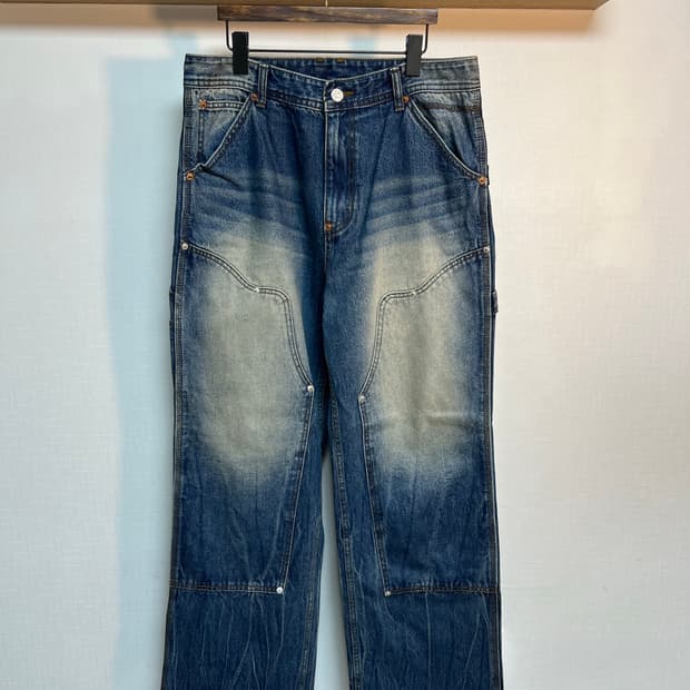 빈티지 웨스턴 더블니 데님