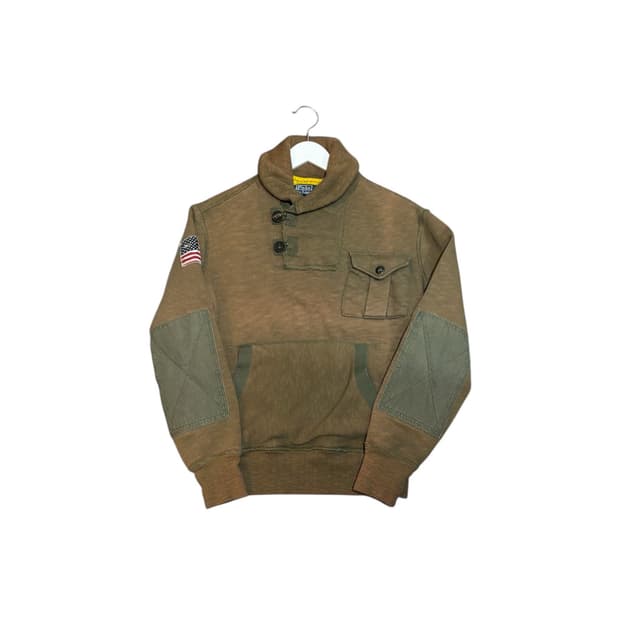 폴로 랄프로렌 성조기 숄카라 스웻셔츠 맨투맨 