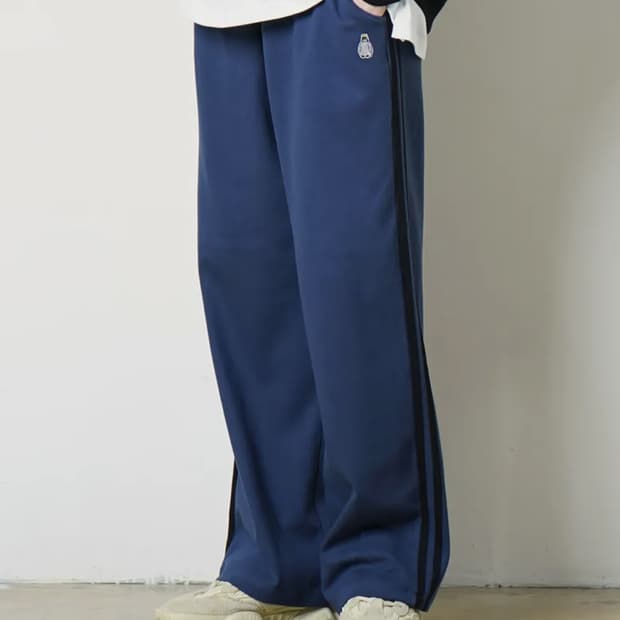 와이드 스웨트팬츠 네이비