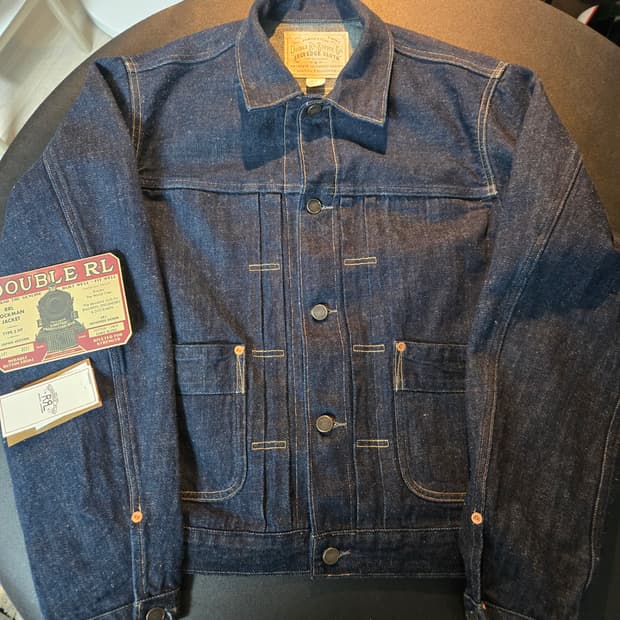 RRL 리미티드 에디션 자수 데님 자켓