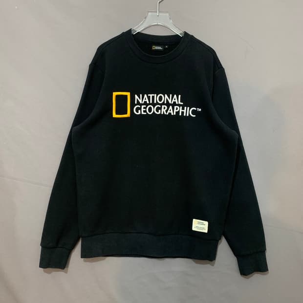 XL 내셔널지오그래픽 빅로고 스웻셔츠 맨투맨