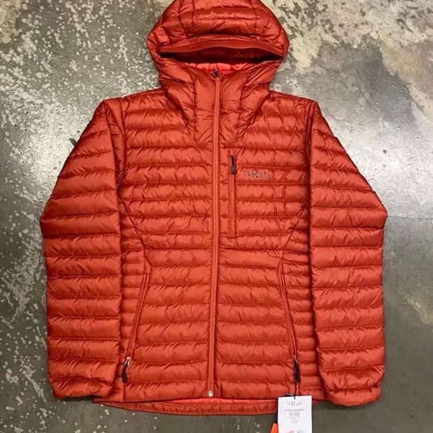 랩 마이크로 경량패딩 레드