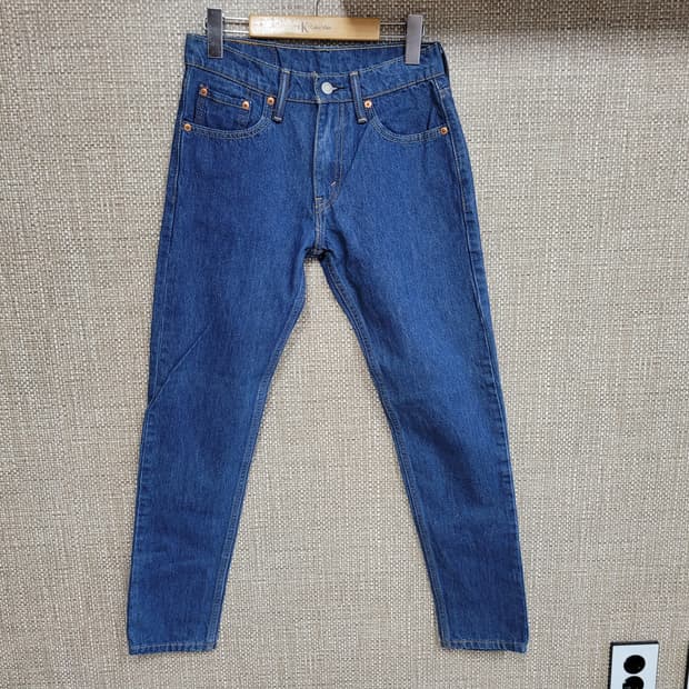 28인치 리바이스 512 슬림핏 청바지 중청 아메카지