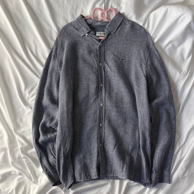 라코스테 체크 셔츠 