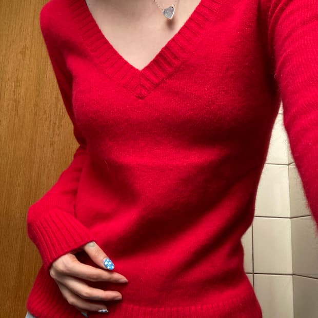 olive des olive 브이넥 니트