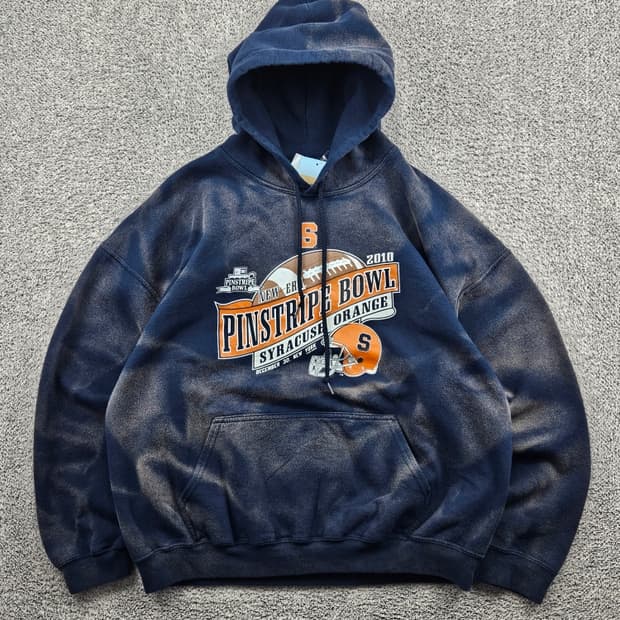 핀스트라이프볼 다잉워시드커스텀 스웻 후드티 ( XL ) / 11459