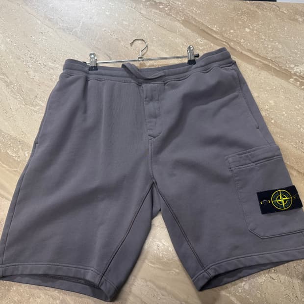 [L] 스톤아일랜드 그레이 트레이닝 반바지