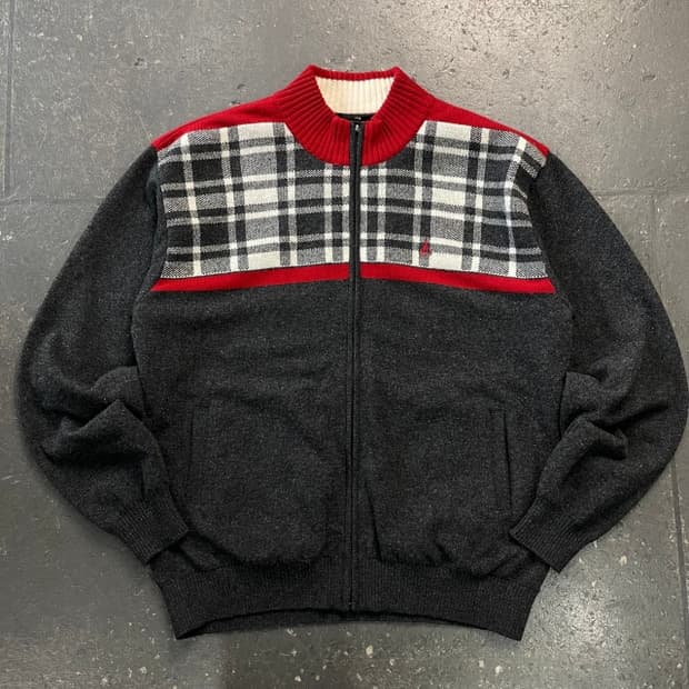 100 빈폴 방풍 니트 집업