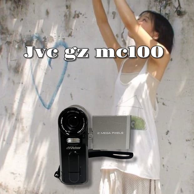 2004년제/ jvc gz mc100 빈티지 캠코더