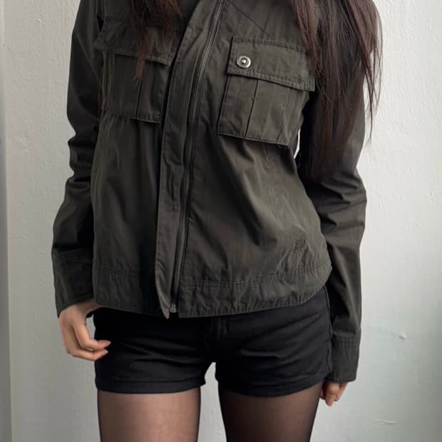 Vintage Khaki Multi Pocket Jacket