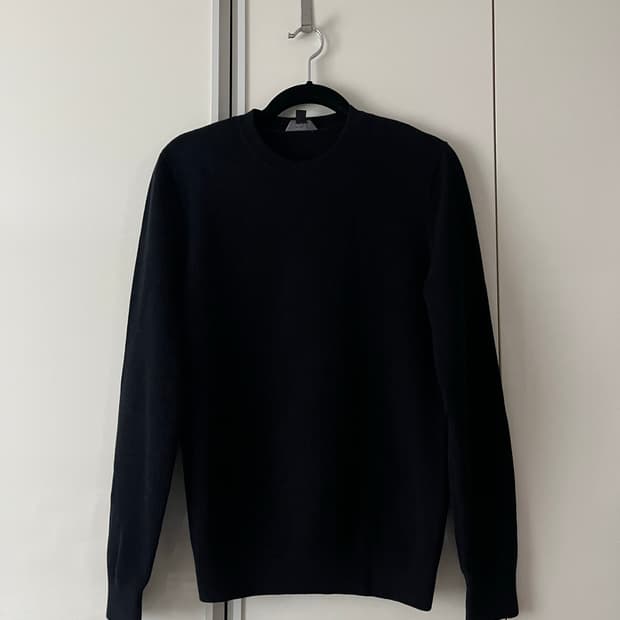 COS 코스 와플니트 네이비