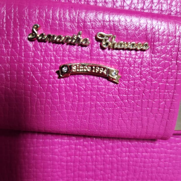 사만사타바사 핑크 크로스백