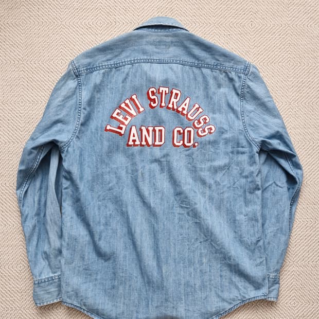 리바이스 데님셔츠 M 