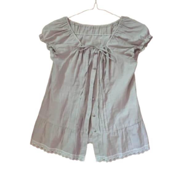 일본 빈티지 레이스 블라우스