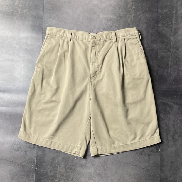 CARHARTT 00s 칼하트B133 베이지 코튼 하프팬츠 A01042