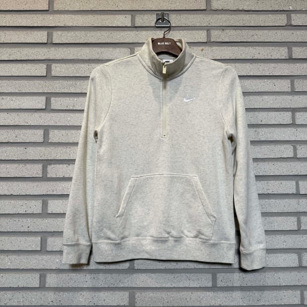 나이키 기모 카라 맨투맨 아이보리 컬러 