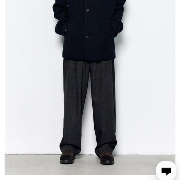 인사일런스 지블링 울 하프 코트 L