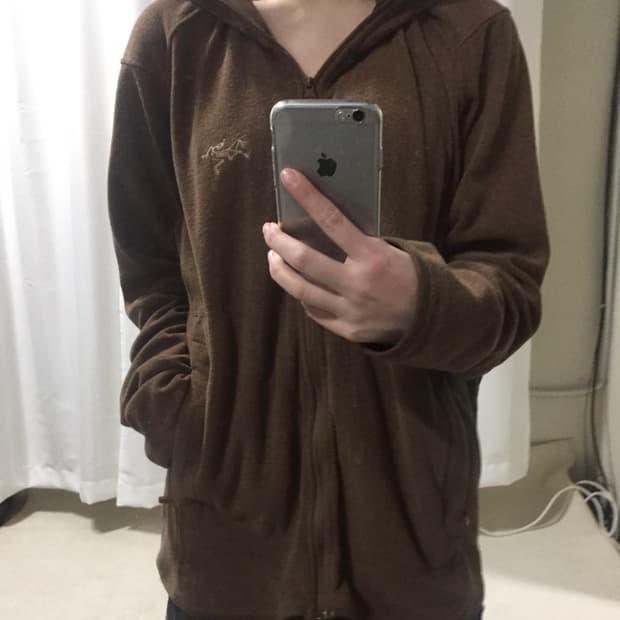 아크테릭스 브라운 초코 후리스 후드집업