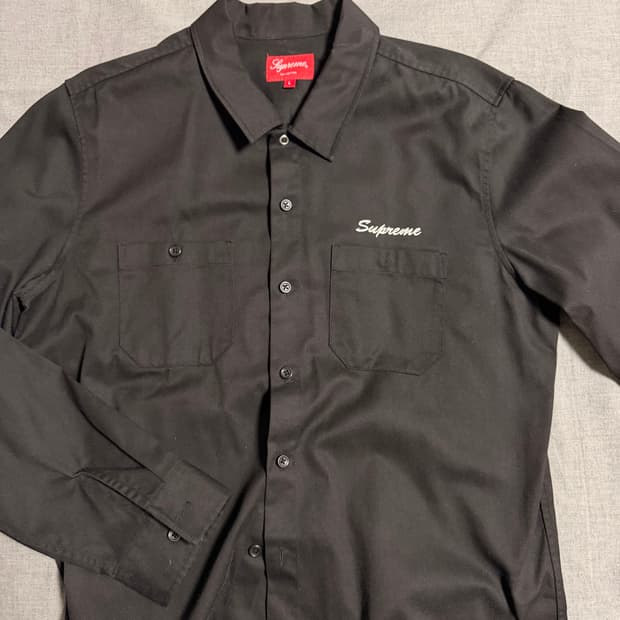 [L] 슈프림 블랙 셔츠