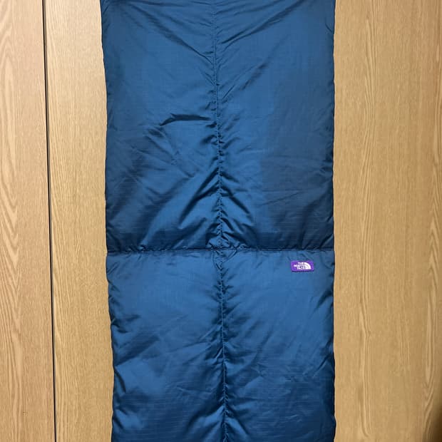 노스페이스 퍼플라벨 패딩 머플러 로얄블루