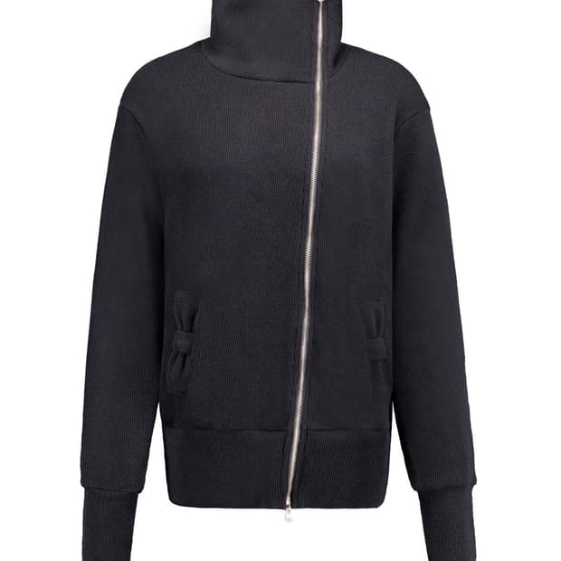 Forusring 포어링 RIBBON CROSS ZIP-UP BLACK