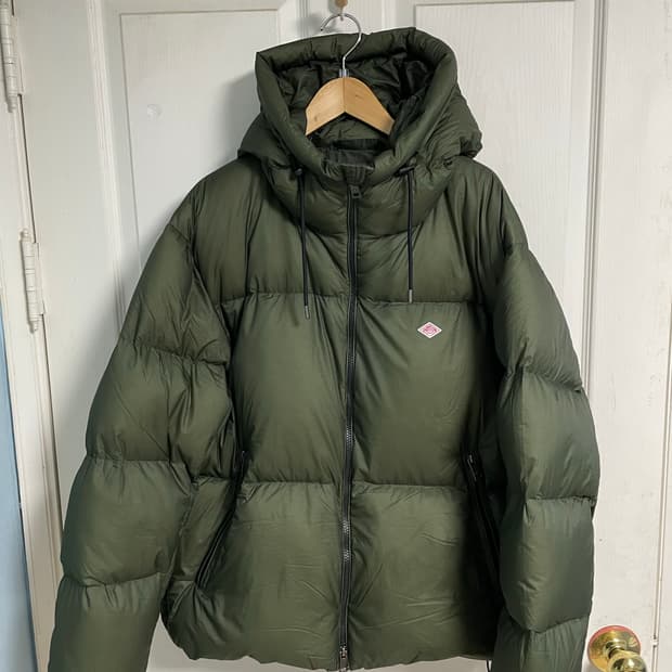 DANTON 단톤 후드 다운 패딩 올리브
