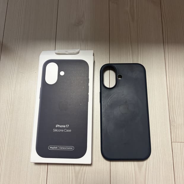 Apple 정품 아이폰17 맥세이프 실리콘 케이스 블랙